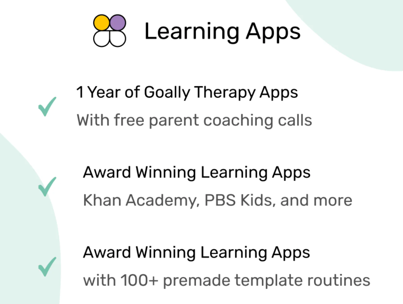 Goally Apps Renewal ONLY - Goally Tablet Required